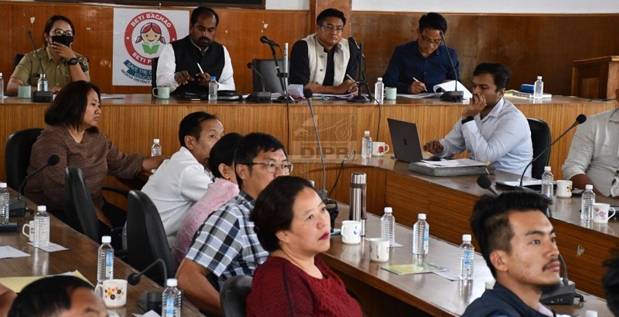 DPDB meeting held at the Deputy Commissioner Conference Hall, Wokha on May 9. (DIPR Photo)